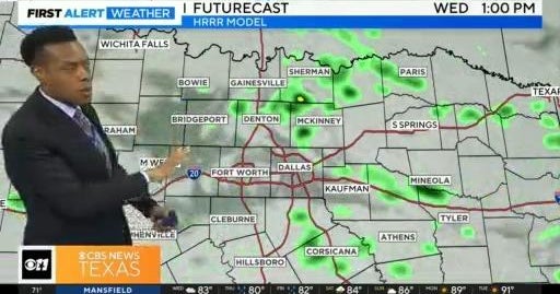 Light rain showers North Texas CBS Texas