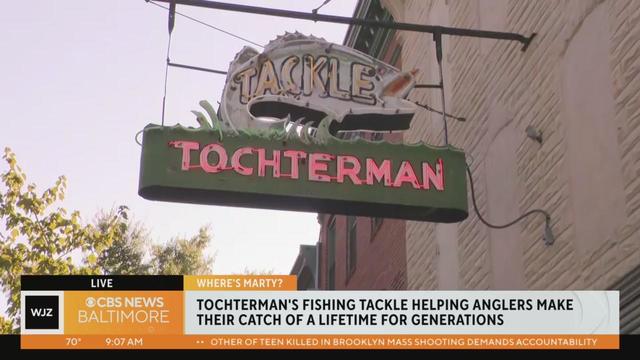 Where's Marty? At Tochterman's Fishing Tackle on Eastern Avenue