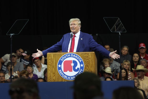 Donald Trump Attends Monumental Leaders Rally In South Dakota