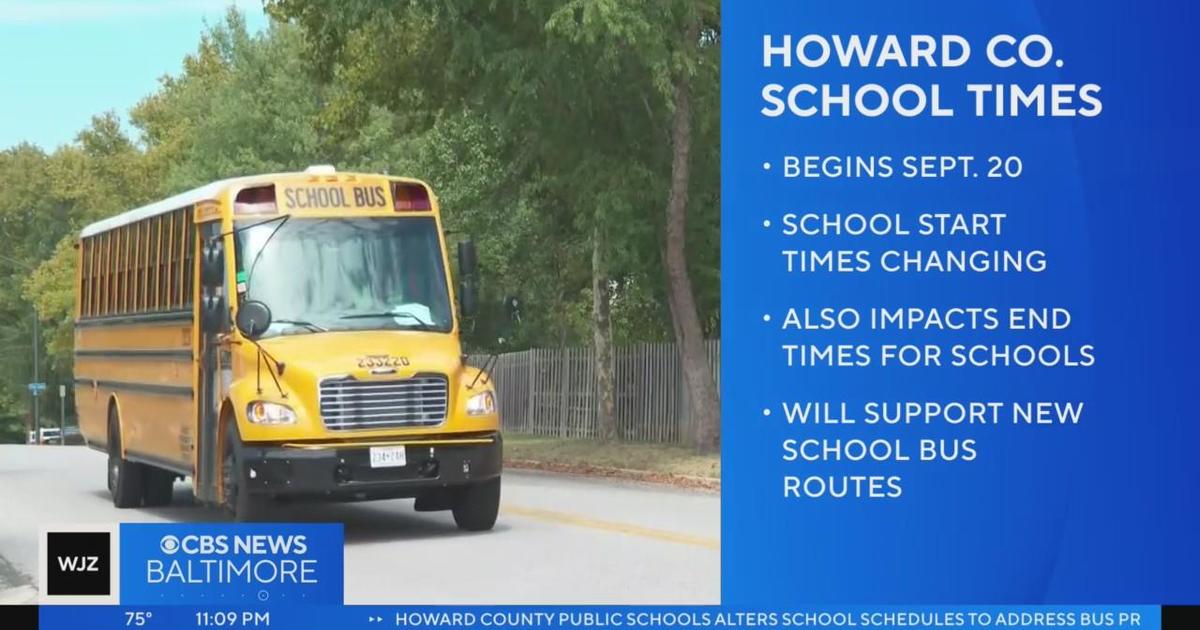 Howard County Public Schools alters school schedules to address bus