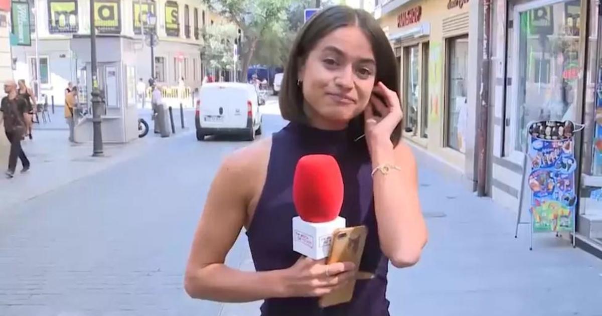 Мъж е арестуван, след като изглежда, че опипва репортерка по средата на нейния репортаж на живо в Испания