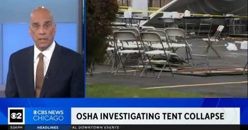 OSHA investigates tent collapse in Bedford Park CBS Chicago