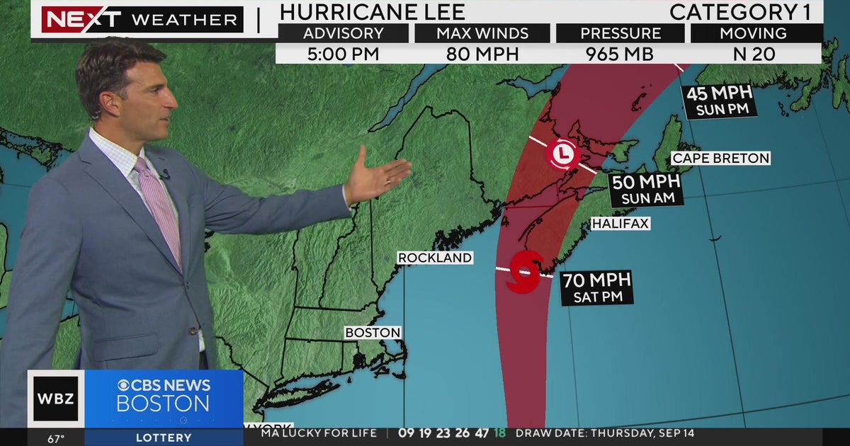 Hurricane Update for 5 p.m. on September 15 CBS Boston