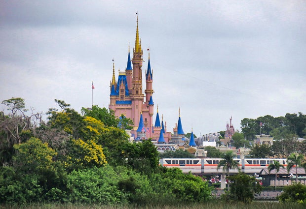 Cinderella Castle is seen at the Magic Kingdom at Disney World in Lake Buena Vista, Florida, June 3, 2023.