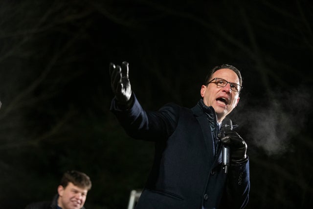 Punxsutawney Phil Looks For His Shadow In Annual Groundhog Day Tradition 