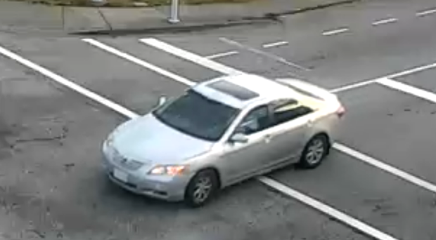 Canadian investigators revealed that they believed three suspects were involved in the shooting of Nijjar and released CCTV images of a getaway car (pictured) that they believe was used for two gunmen to escape