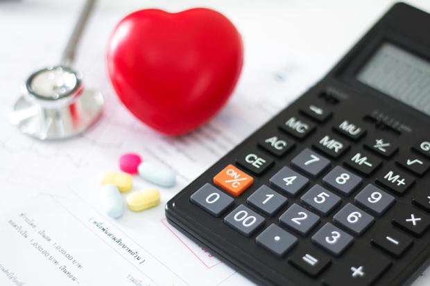 cost of health care. concept,Heart disease,Heart disease center ,Heart medication 