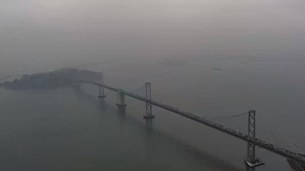 Smoky skies Bay Area Oakland San Francisco 