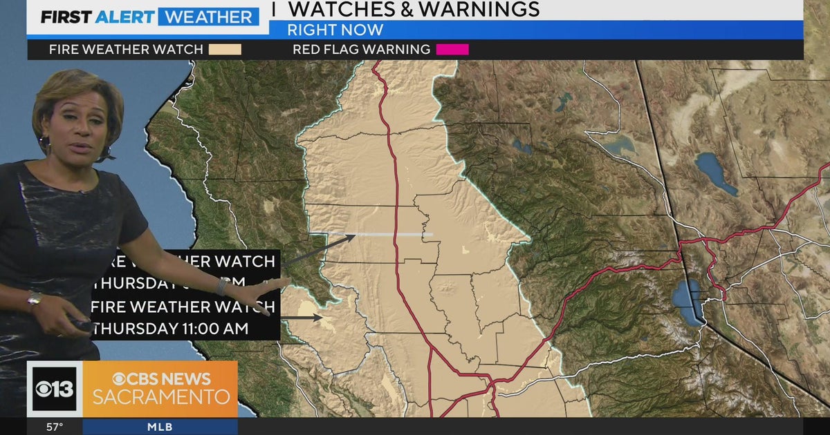 Fire weather watch in effect for Sacramento Valley, northeastern foothills