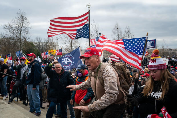 Trump supporters gather on the West Front of the U.S. Capitol on Wednesday, Jan. 6, 2021, in Washington, D.C. 