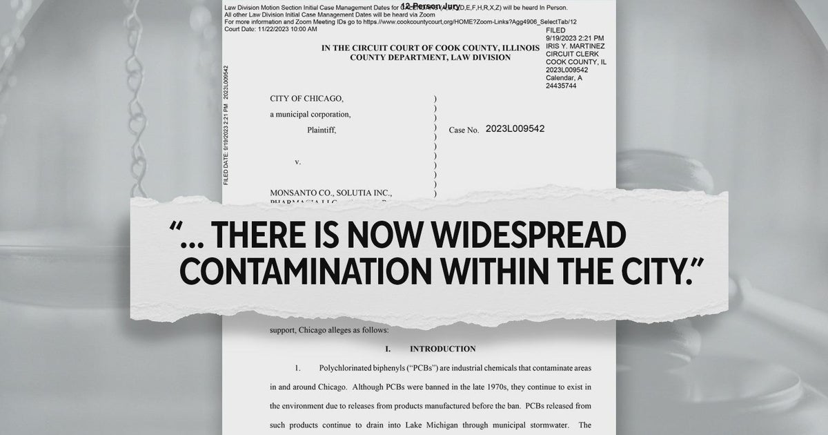 Chicago sues Monsanto, says company contaminated city's water - CBS Chicago