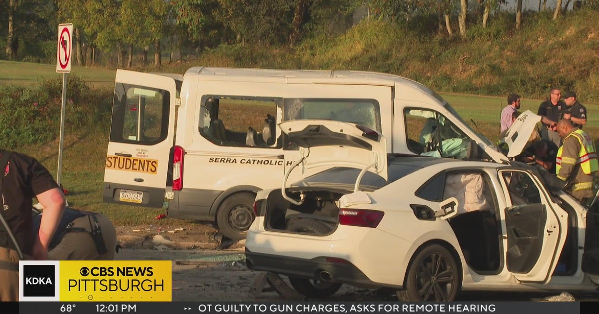 15yearold killed in school van crash in Dravosburg CBS Pittsburgh