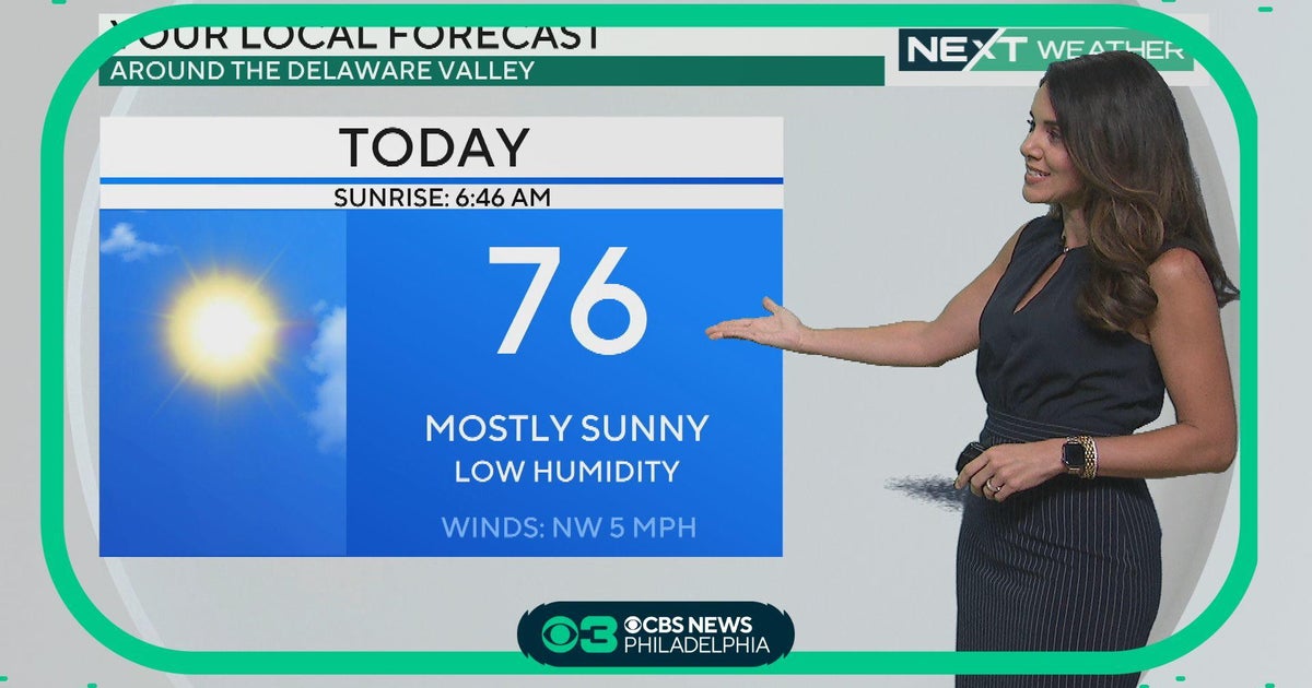 NEXT Weather: Mostly sunny with low humidity, end-of-week rain - CBS ...