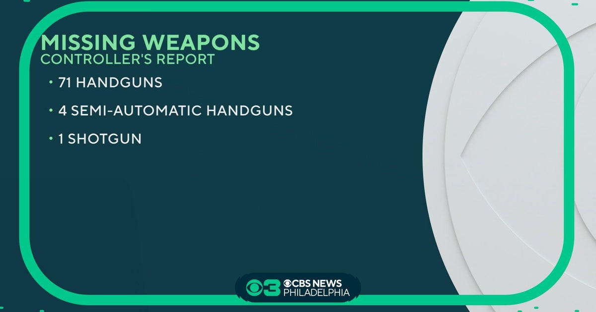 Philadelphia Sheriff's Office to address 76 missing guns - CBS Philadelphia