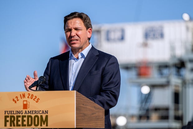 Republican Presidential Candidate Ron DeSantis Campaigns In Texas