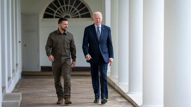 Ukrainian President Zelenskiy meets with U.S. President Biden at the White House in Washington 