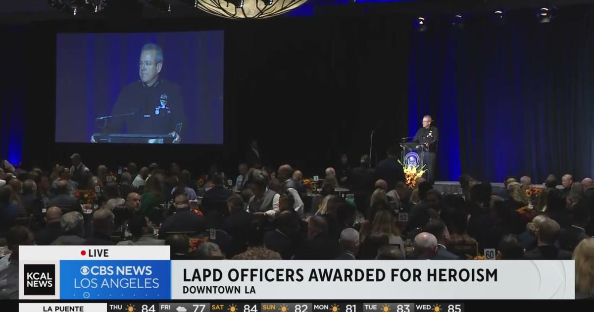 The Medal of Valor was awarded to 23 LAPD officers CBS Los Angeles