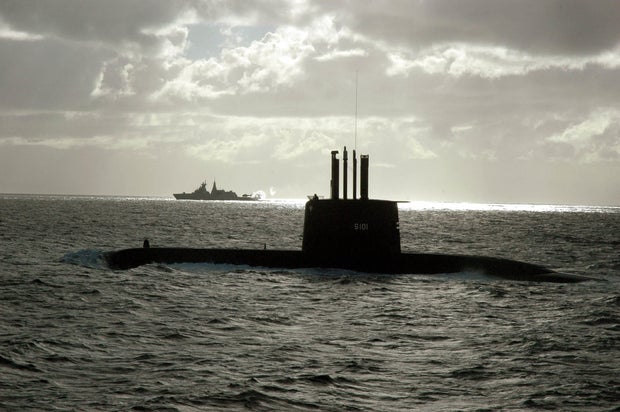3 South African Navy crew members die after 7 are swept off submarine deck