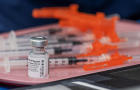 File photo: A vial of Pfizer's COVID-19 vaccine 