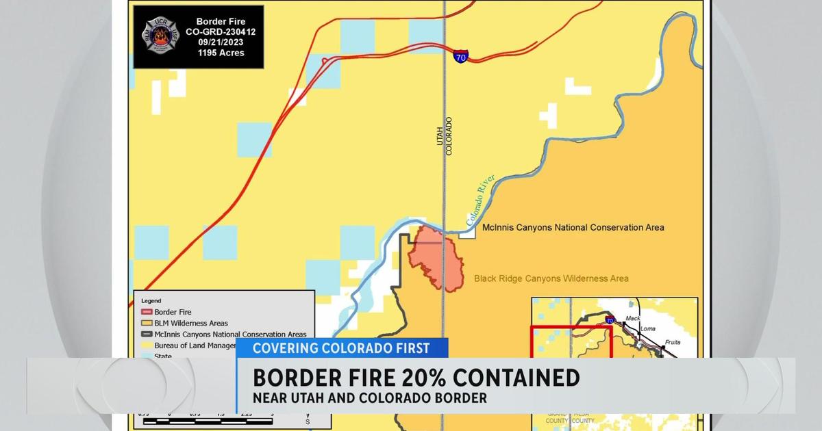 Border fire nearly 20% contained - CBS Colorado