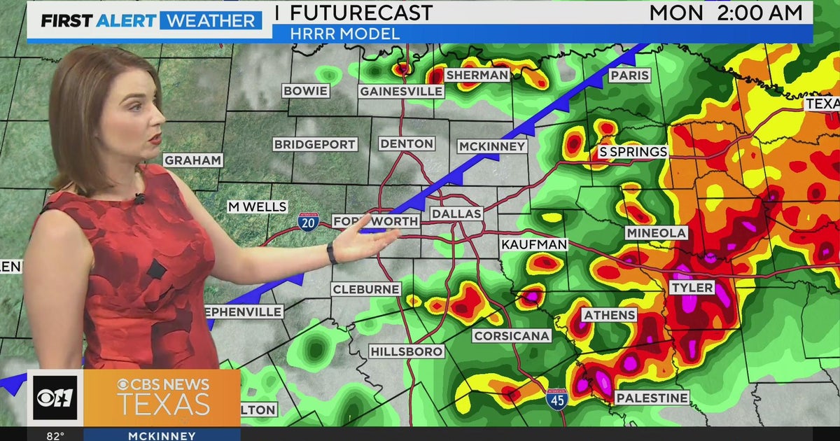 First Alert Weather: Severe weather possible on Sunday evening - CBS Texas