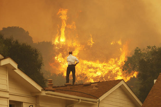 Springs Fire In Southern California Gains Strength, Continues To Threaten Homes 