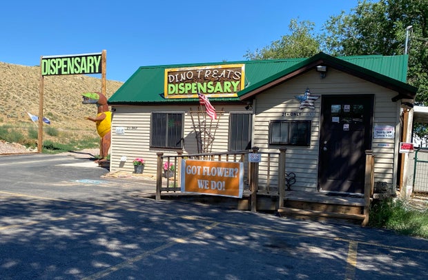 DinoTreats Dispensary is one of four retail marijuana stores in Dinosaur, Colorado