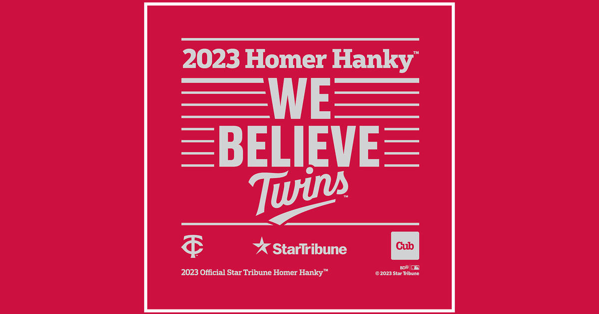 Twins unveil 2023 Homer Hanky after clinching AL Central title - CBS  Minnesota