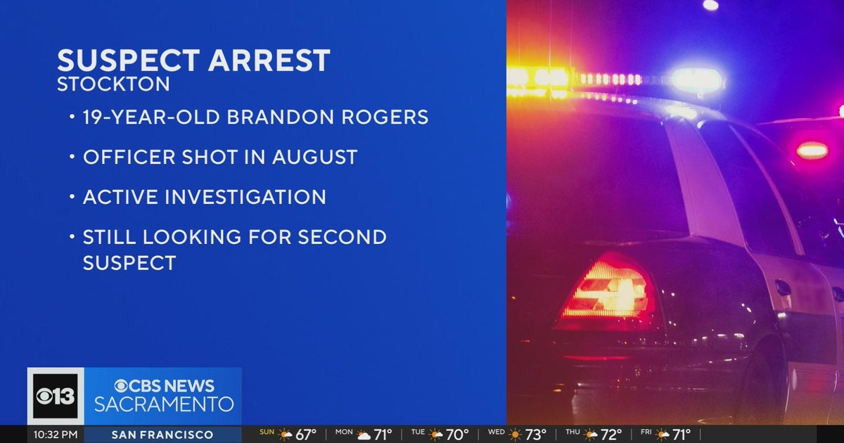 Stockton man arrested in connection with officer's shooting - CBS ...