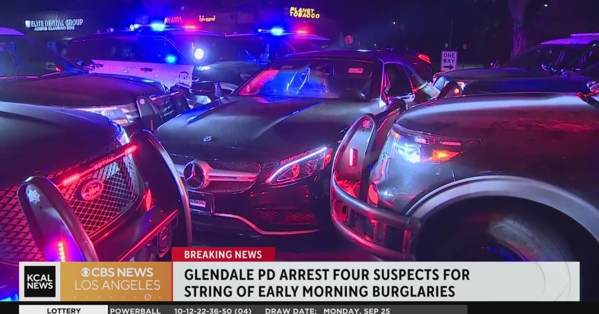 Glendale police arrest four suspects for a string of burglaries - CBS ...