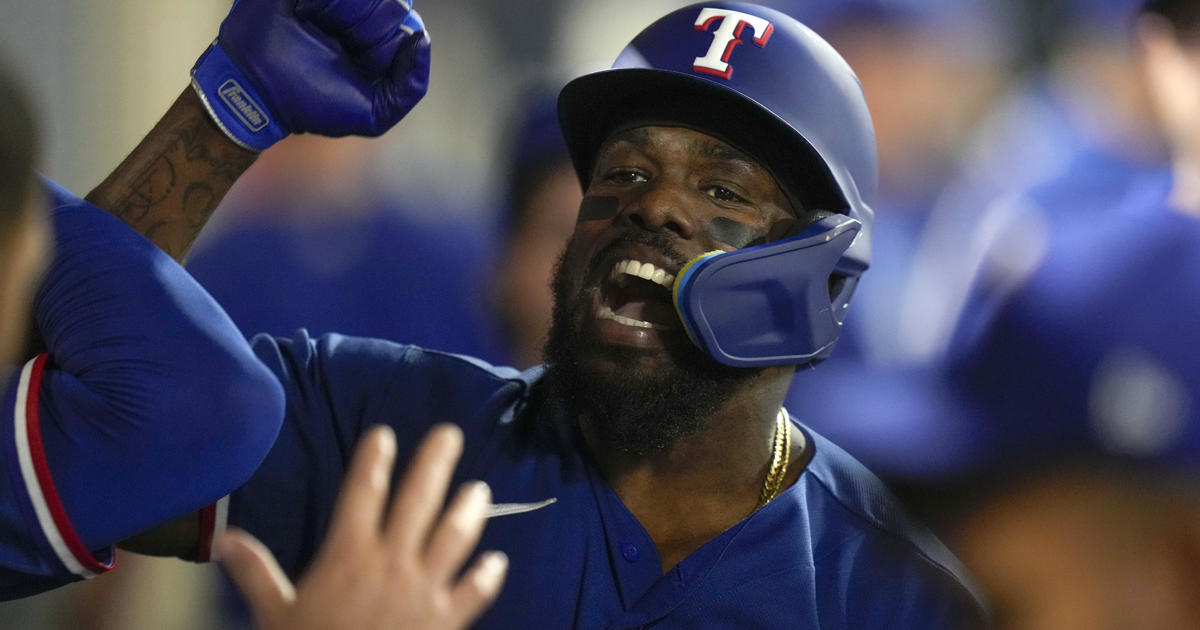 García, Dunning push Rangers to 5-0 win over the Angels - CBS Los Angeles