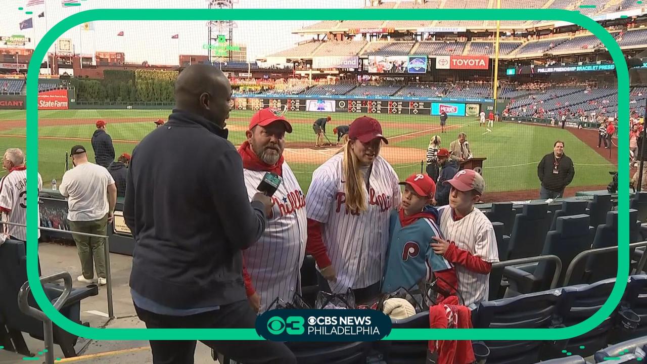 11-year-old celebrating birthday at Phillies' ballpark surprised with swag,  great seats - CBS Philadelphia