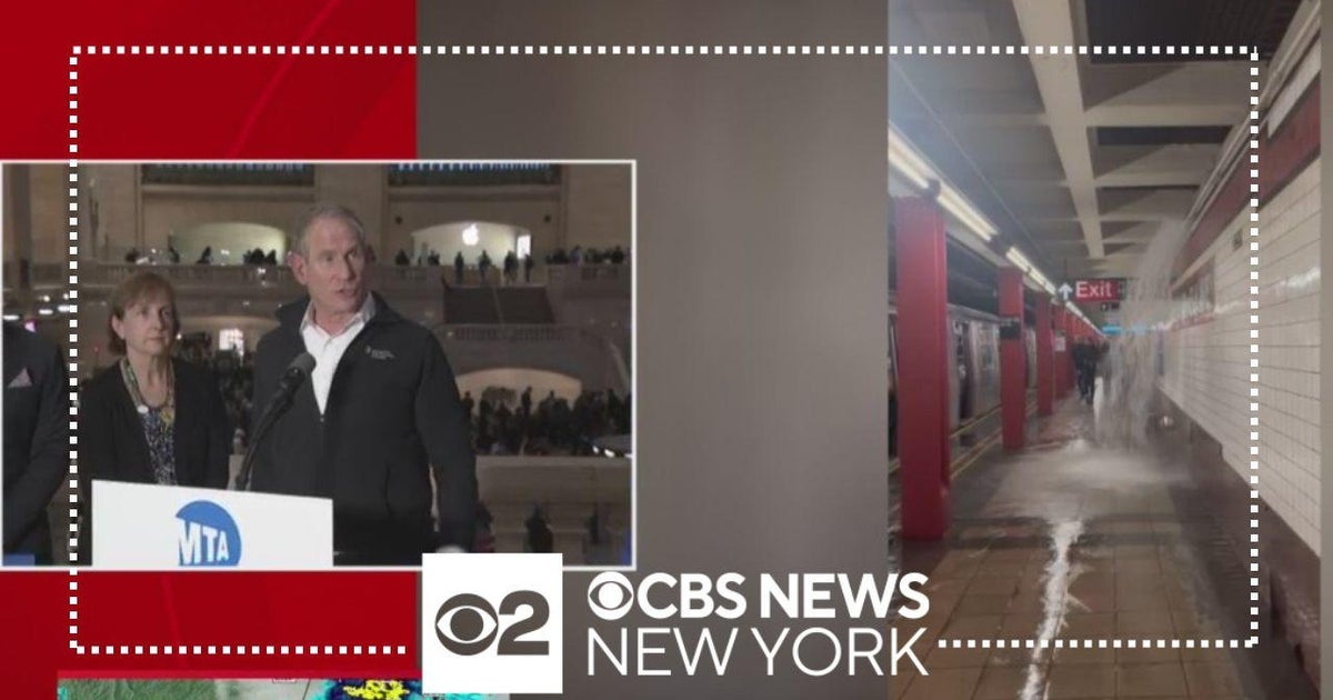 Watch: MTA update after floods suspend subway & train service - CBS New ...