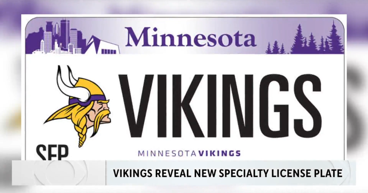 Vikings reveal specialty license plate design - CBS Minnesota