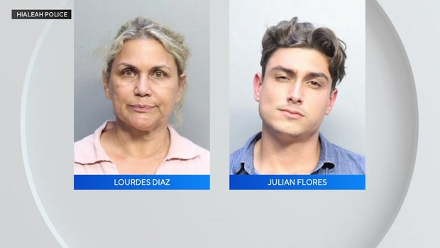 Lourdes Diaz, and her son, Julian Flores