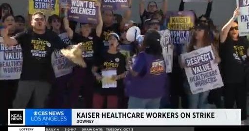 Kaiser Permanente workers start nationwide three-day strike - CBS Los ...