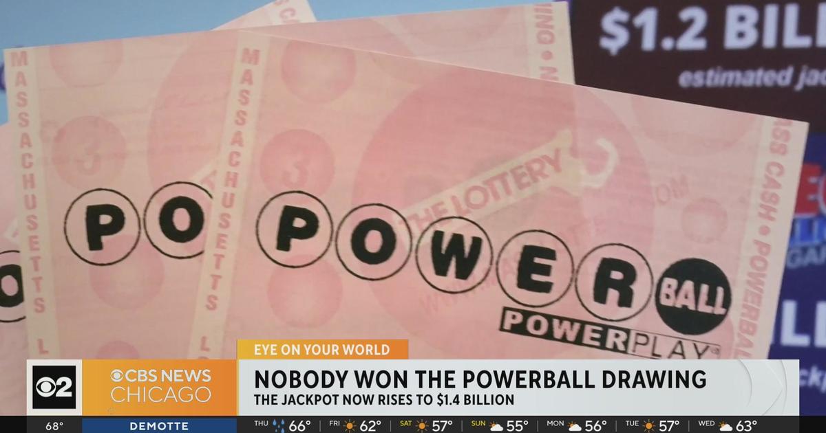 Powerball jackpot rises to estimated 1.4 billion after no winners
