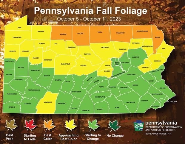 pennsylvania fall foliage report oct. 5-11 