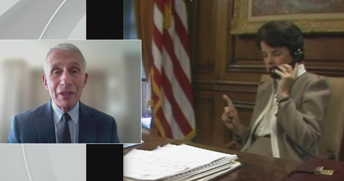 Dr. Anthony Fauci Sen. Feinstein "a champion" in the fight against
