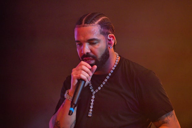 Rapper Drake performs onstage during