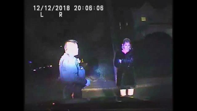 Dash cam video shows Nadine Menendez speaking to a police officer on Dec. 12, 2018. 
