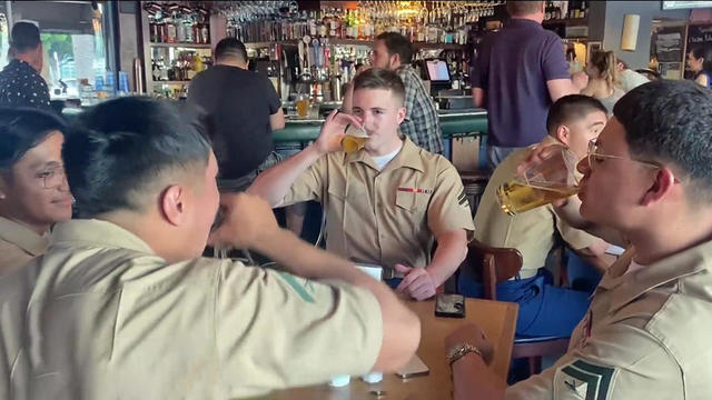 Marines Drinking at the Hi Dive 