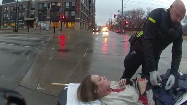 Nicki Lenway on gurney 