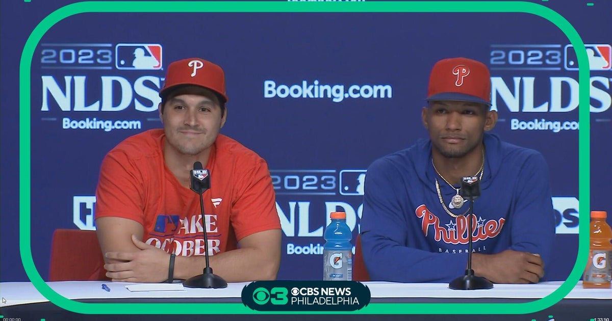 Phillies outfielder Johan Rojas talks ahead of Game 2 of the NLDS - CBS ...
