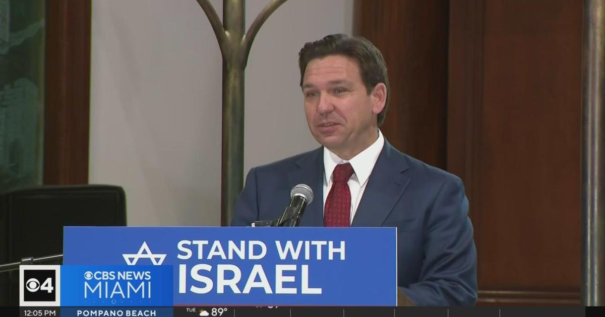 Gov. DeSantis supports Israel, needs much more sanctions towards Iran