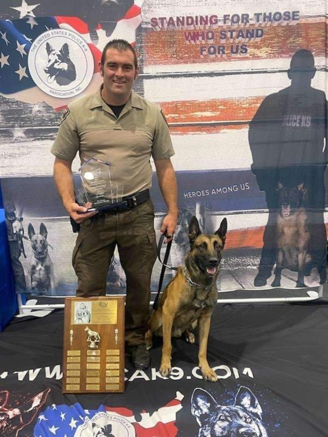 K9 Bruno receives Meritorious Action Award - The BayNet