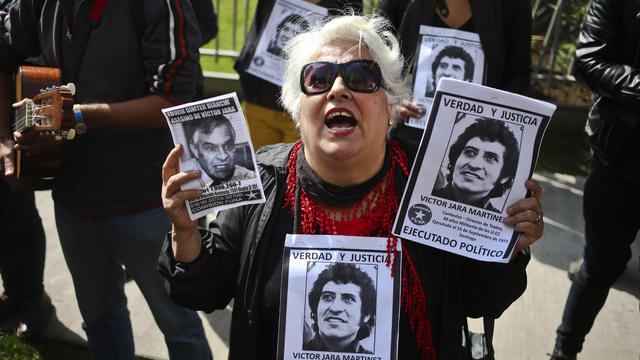 Chile Victor Jara Protest 
