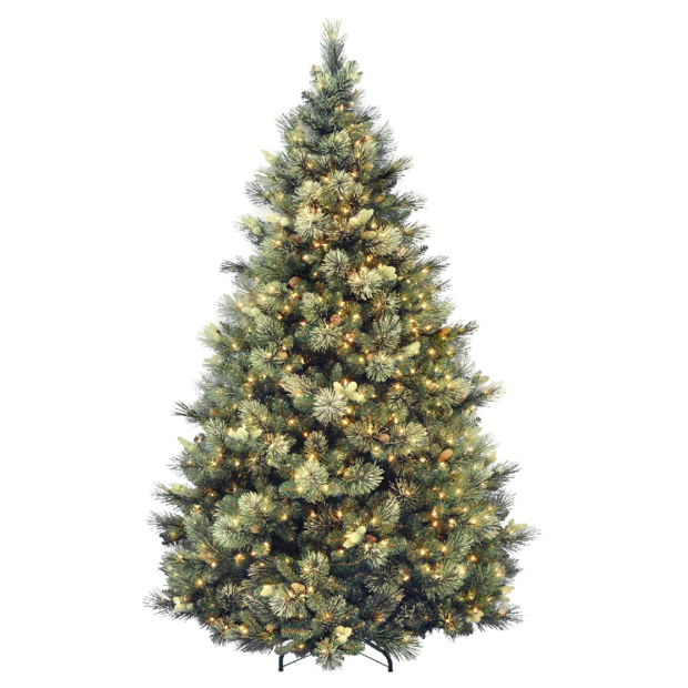 National Tree Company Carolina Pine 7.5 Foot Artificial Holiday Prelit Christmas Tree 