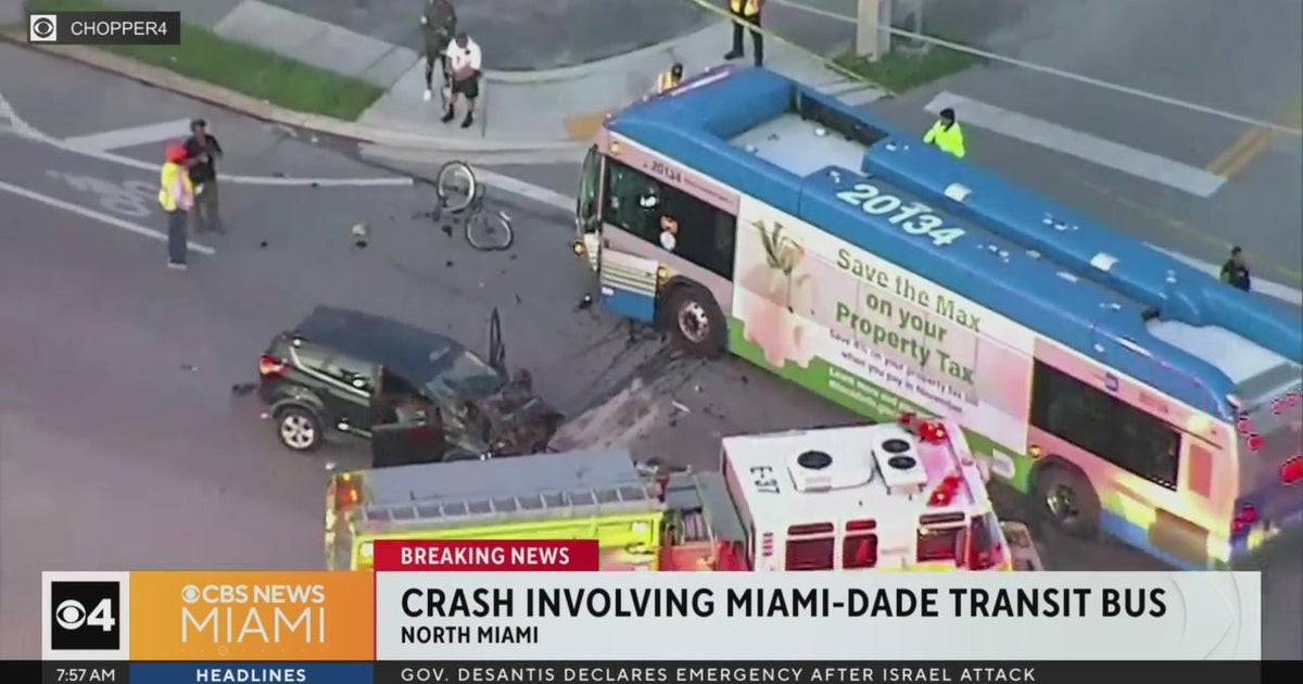 Miami-Dade transit bus involved in crash Miami-Dade transit bus involved in crash