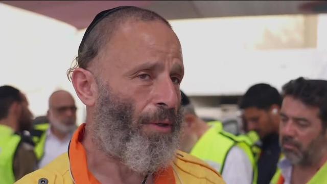 Israeli first responder recovers bodies after Hamas attack 